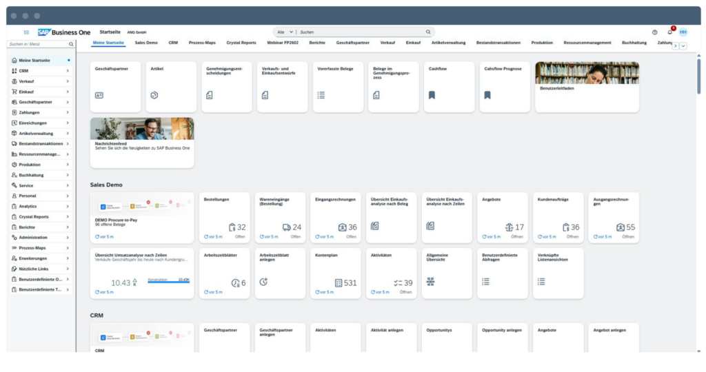 DE SAP Business One Startseite | ANG