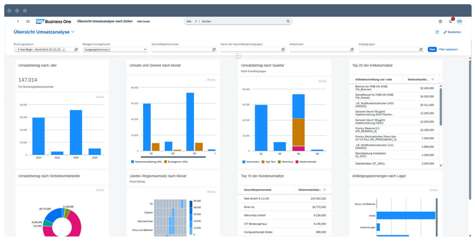 DE-SAP Business One Sales Analysis