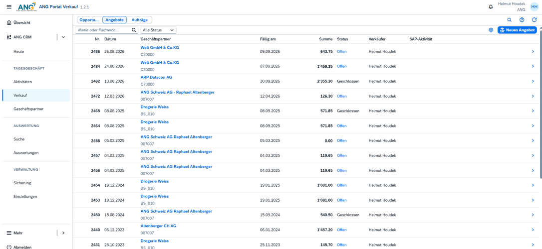 Lösungen für Außendienst, Vertrieb & Service 66 ANG CRM Screenshot (4)