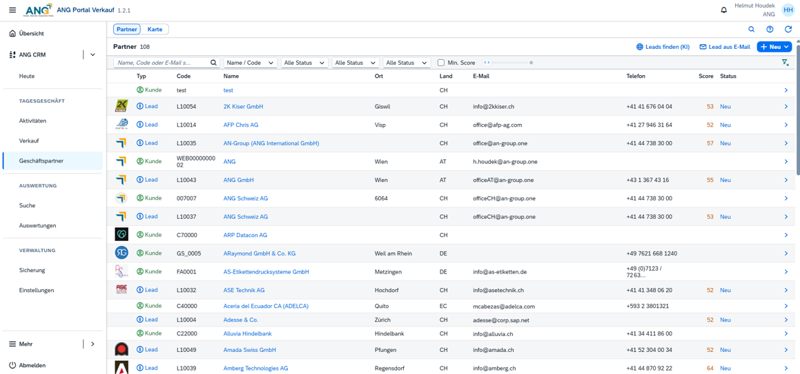 Lösungen für Außendienst, Vertrieb & Service 65 ANG CRM Screenshot (5)