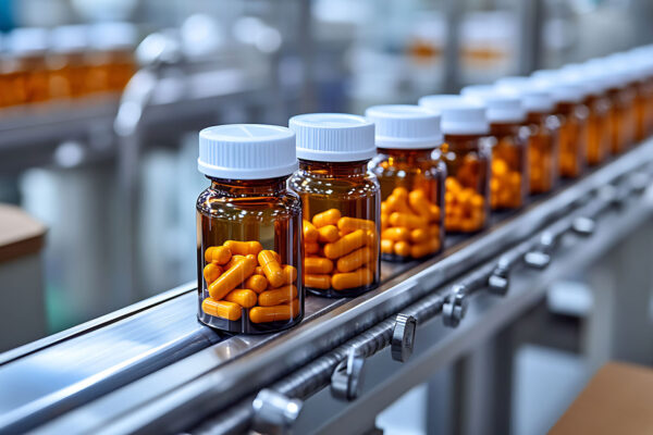 Pharma-Line-of-brown-and-orange-pill-bottles Pharma-Line-of-brown-and-orange-pill-bottles